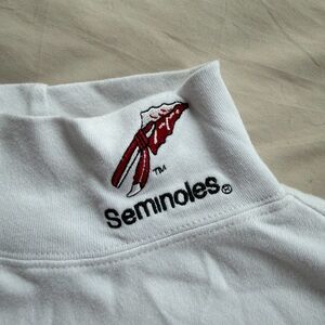 Florida State Seminoles Cropped Mock Neck Long Sleeve